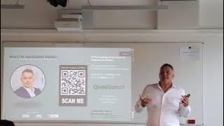 Massimo Bensi presenting the LABRAINS talk at AI Connect 2026